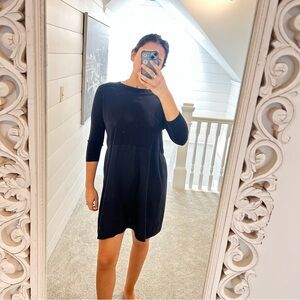 COS Navy A-line Dress